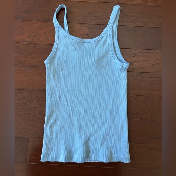 Brandy Melville Beyonca Long Tank in blue/grey one size 100% cotton - Picture 6 of 7